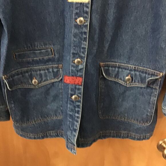 Vintage Haiks Barn Chore Country Jean Jacket Brown Corduroy Jacket Large - Picture 4 of 8